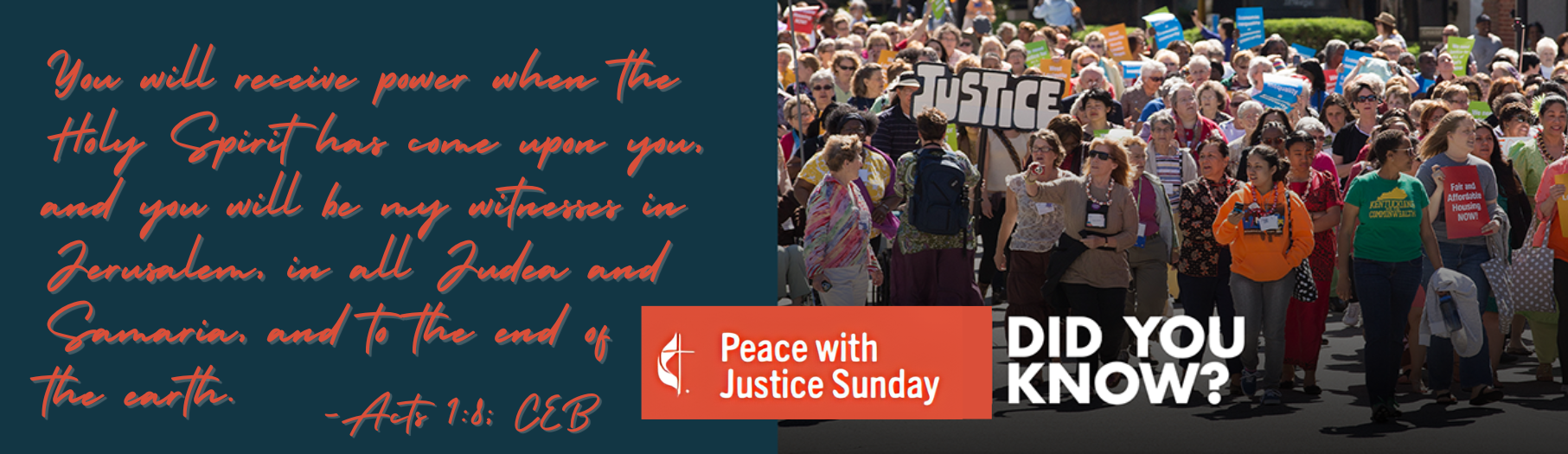 Peace with Justice Sunday